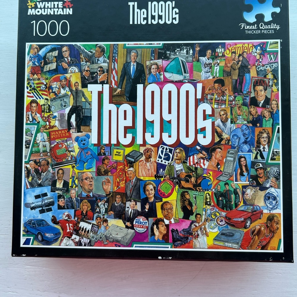 White Mountain 1990's Nostalgia Puzzle - Multicolor